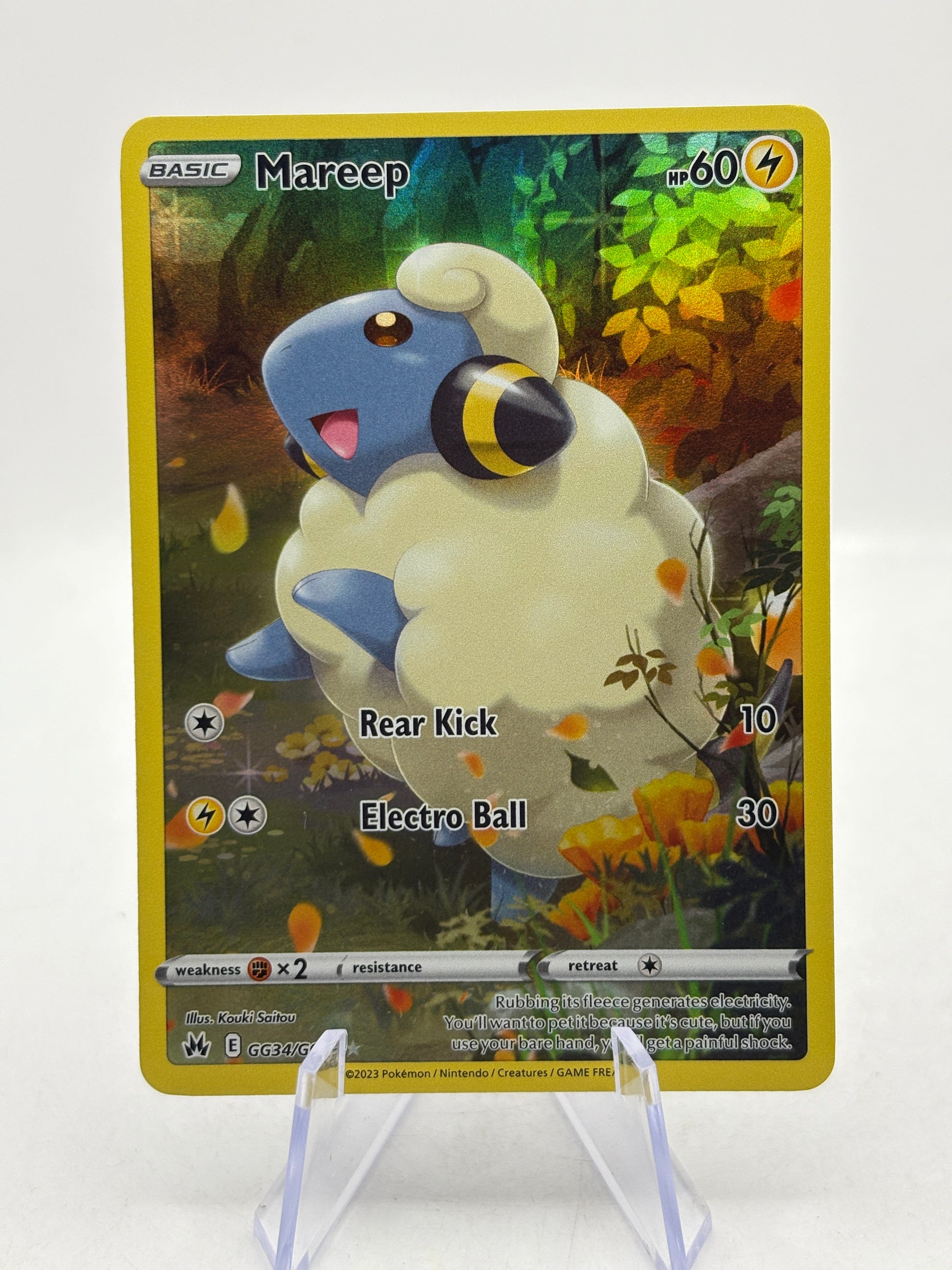 Pokemon TCG Crown Zenith - Mareep GG34/GG70 Full Art NM image 1
