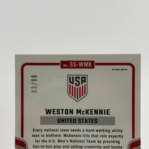 2024-25 Weston McKennie Panini Donruss Dragon Scale USMNT Autographed /99 FRENLY BRICKS - Open 7 Days