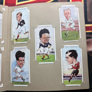 1929 Will’s Cigarette Picture Card Album Rugby Internationals COMPLETE ALBUM FRENLY BRICKS - Open 7 Days