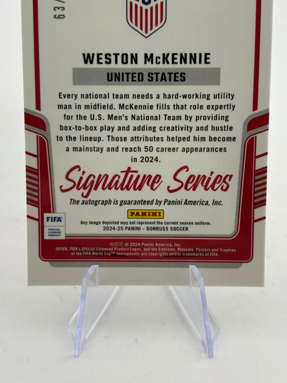 2024-25 Weston McKennie Panini Donruss Dragon Scale USMNT Autographed /99 FRENLY BRICKS - Open 7 Days