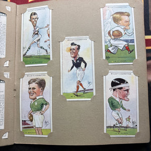 1929 Will’s Cigarette Picture Card Album Rugby Internationals COMPLETE ALBUM FRENLY BRICKS - Open 7 Days