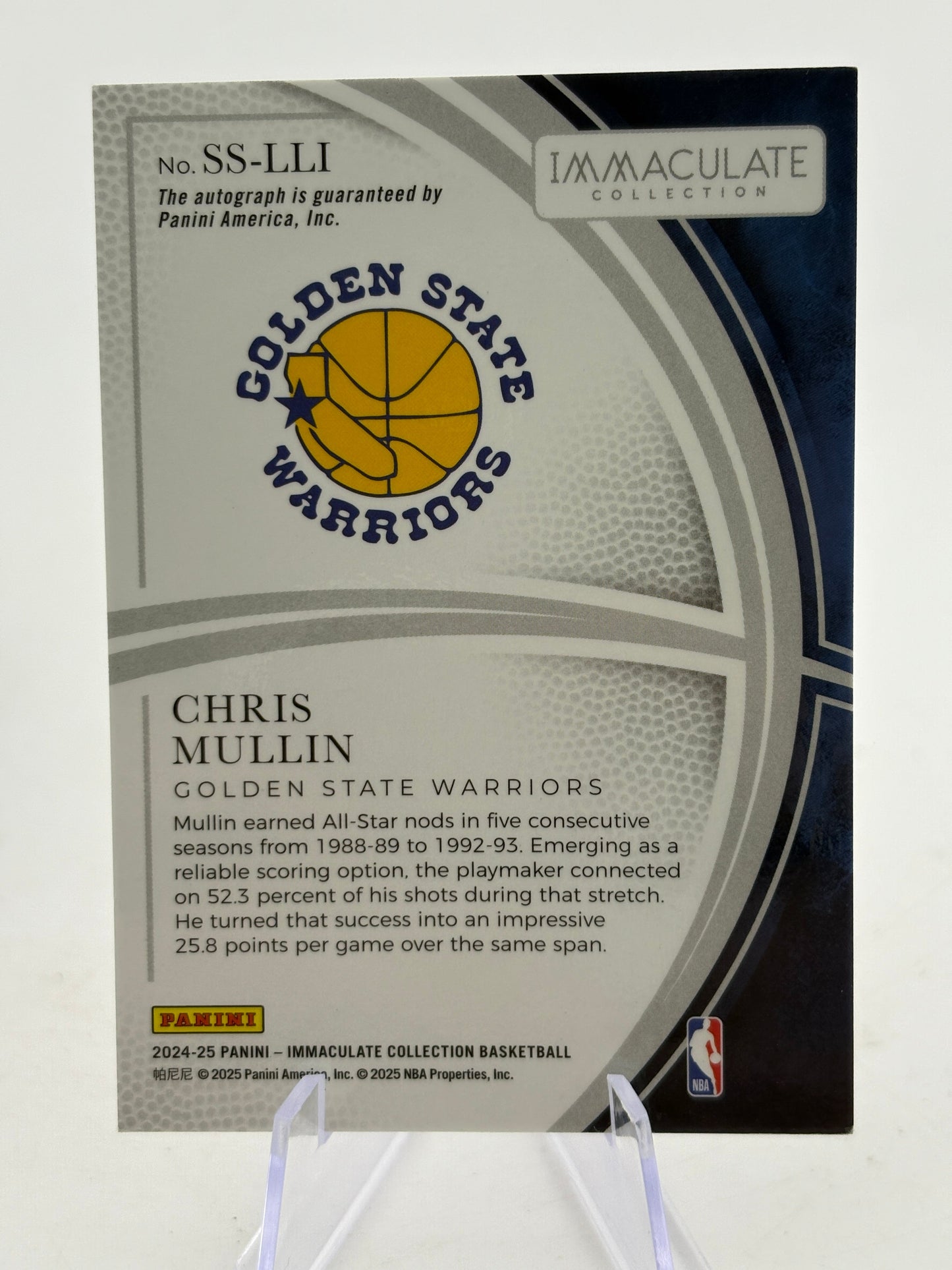 2024-25 Panini Immaculate Basketball - Chris Mullin Auto /15 #SS-LLI FRENLY BRICKS - Open 7 Days
