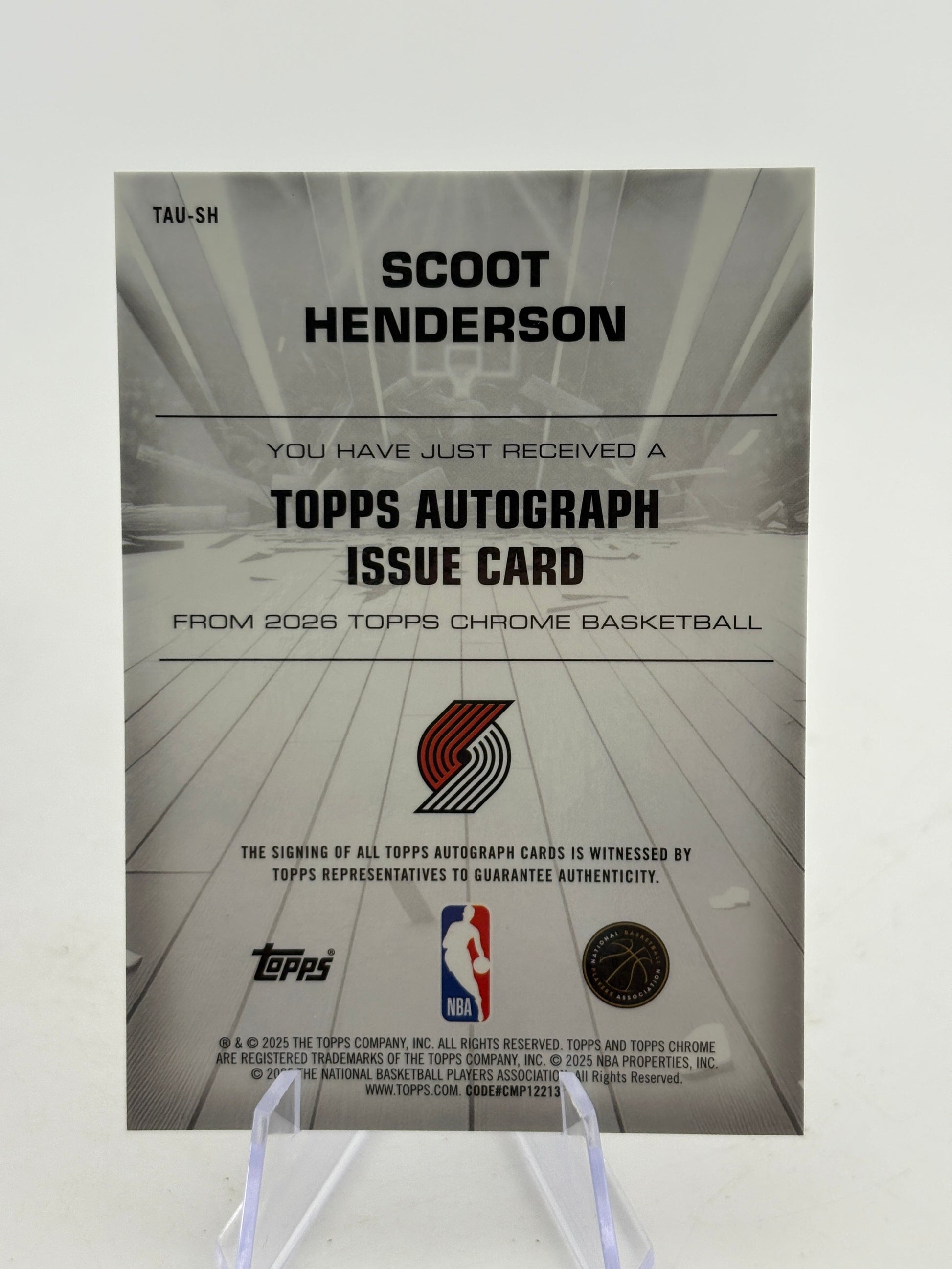 2025 Topps Chrome Certified Issue Green Refractor #SH Scoot Henderson Auto /99 FRENLY BRICKS - Open 7 Days