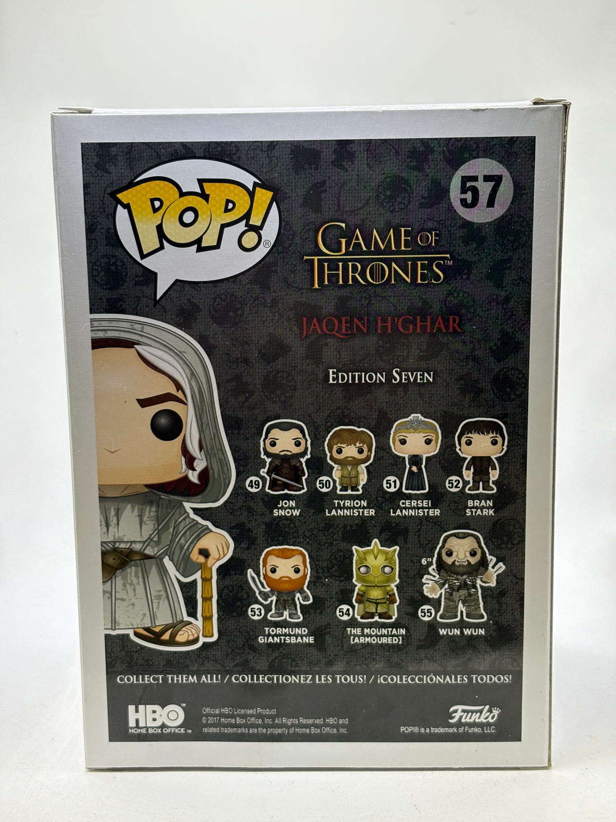 Funko POP! Game of Thrones #57 Jaqen H’Ghar 2017 Fall Exclusive Vinyl Figure image 3