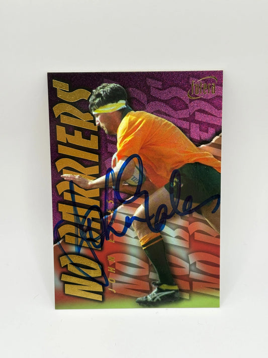 1996 Futera Rugby Union Trading Cards Retail "NO BARRIERS" NB7: John Eales ON CARD AUTO #1521/4000 FRENLY BRICKS - Open 7 Days