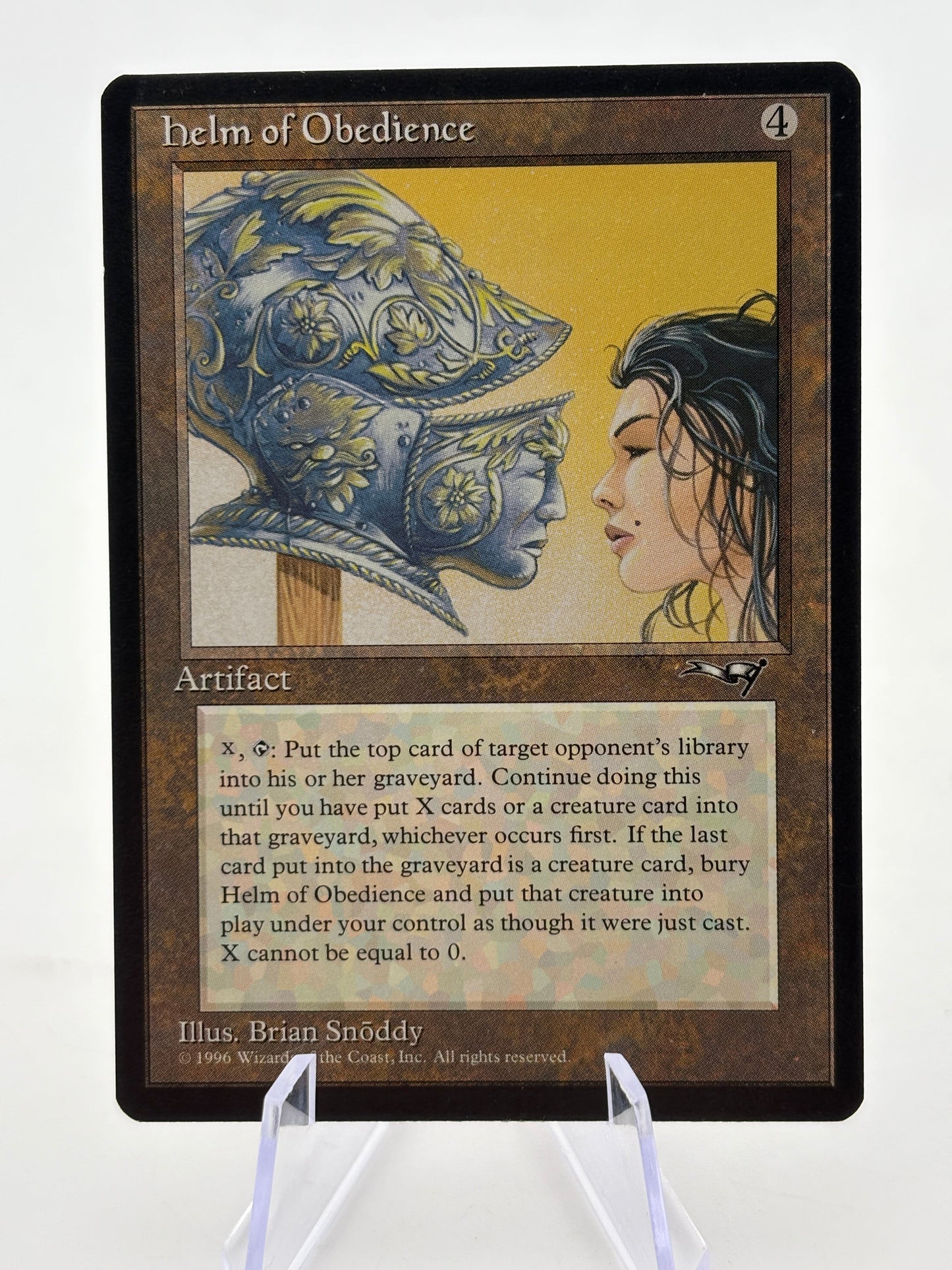 Magic The Gathering Vintage 1996 - Alliances Helm Of Obedience 121 MP (1) FRENLY BRICKS - Open 7 Days