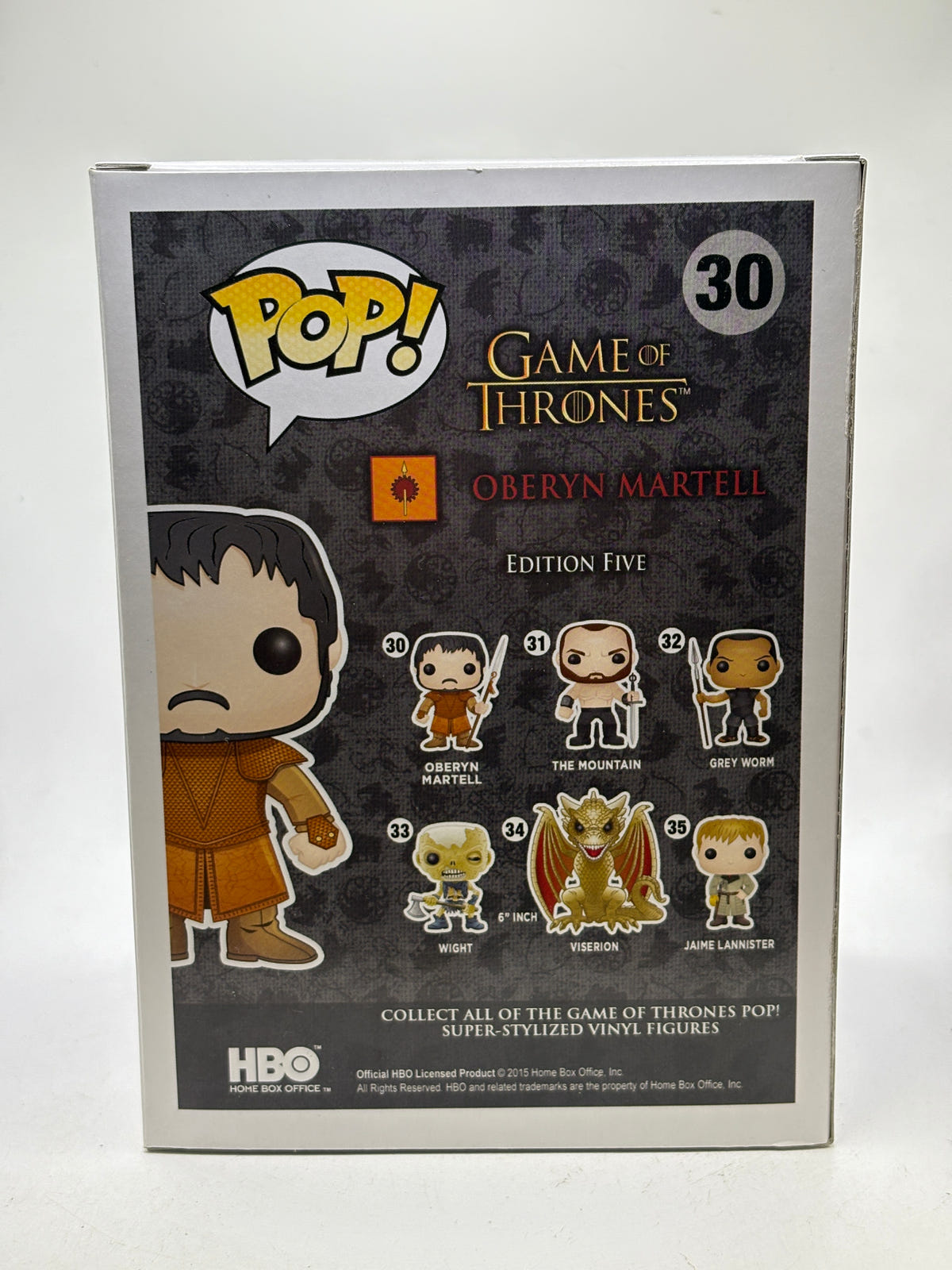 Funko POP! Game of Thrones #30 Oberyn Martell Vinyl Figure image 3