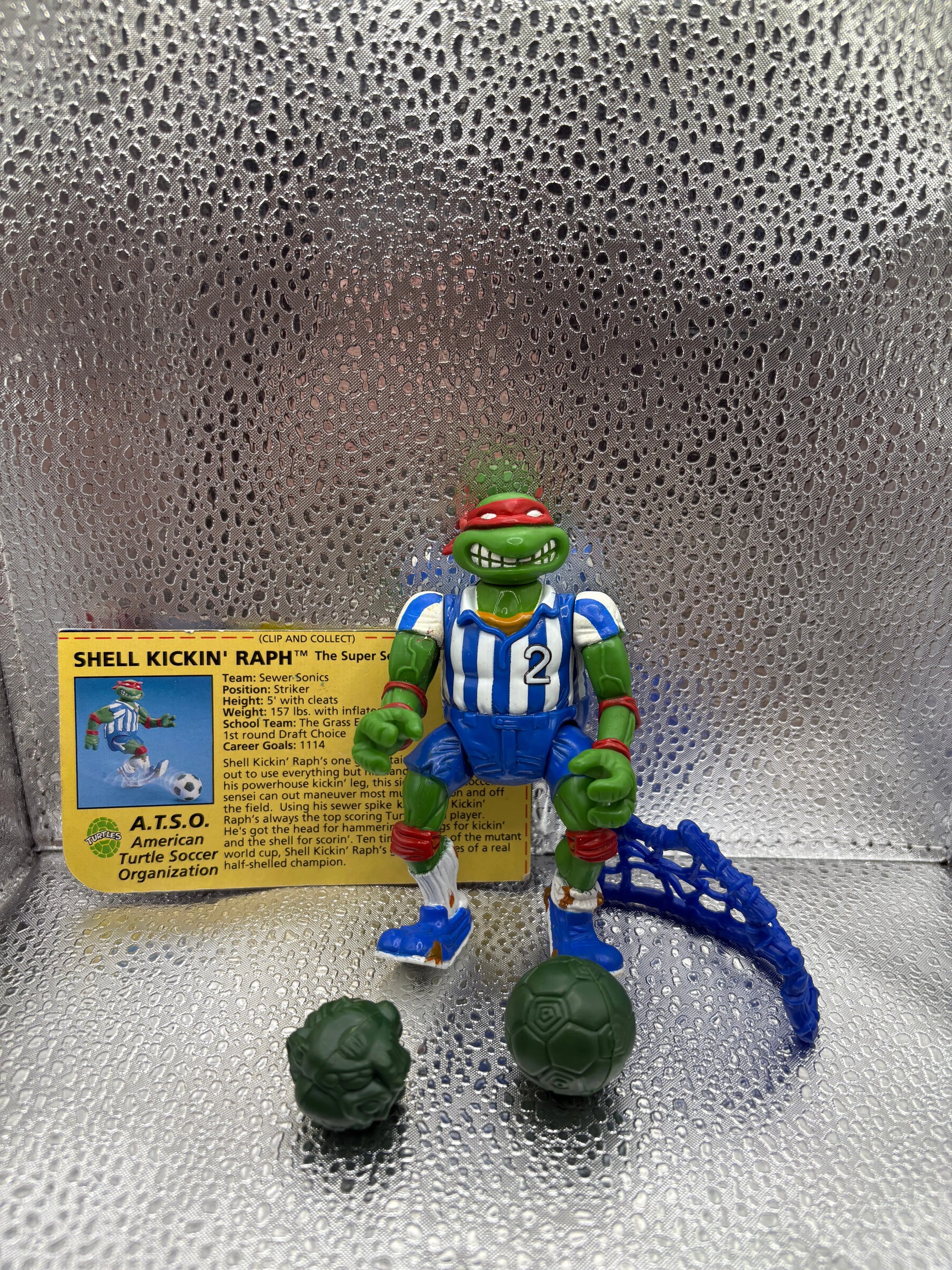 1991 Shell Kickin' Raph Raphael 4.5" Action Figure Teenage Mutant Ninja Turtles with Accessories FRENLY BRICKS - Open 7 Days