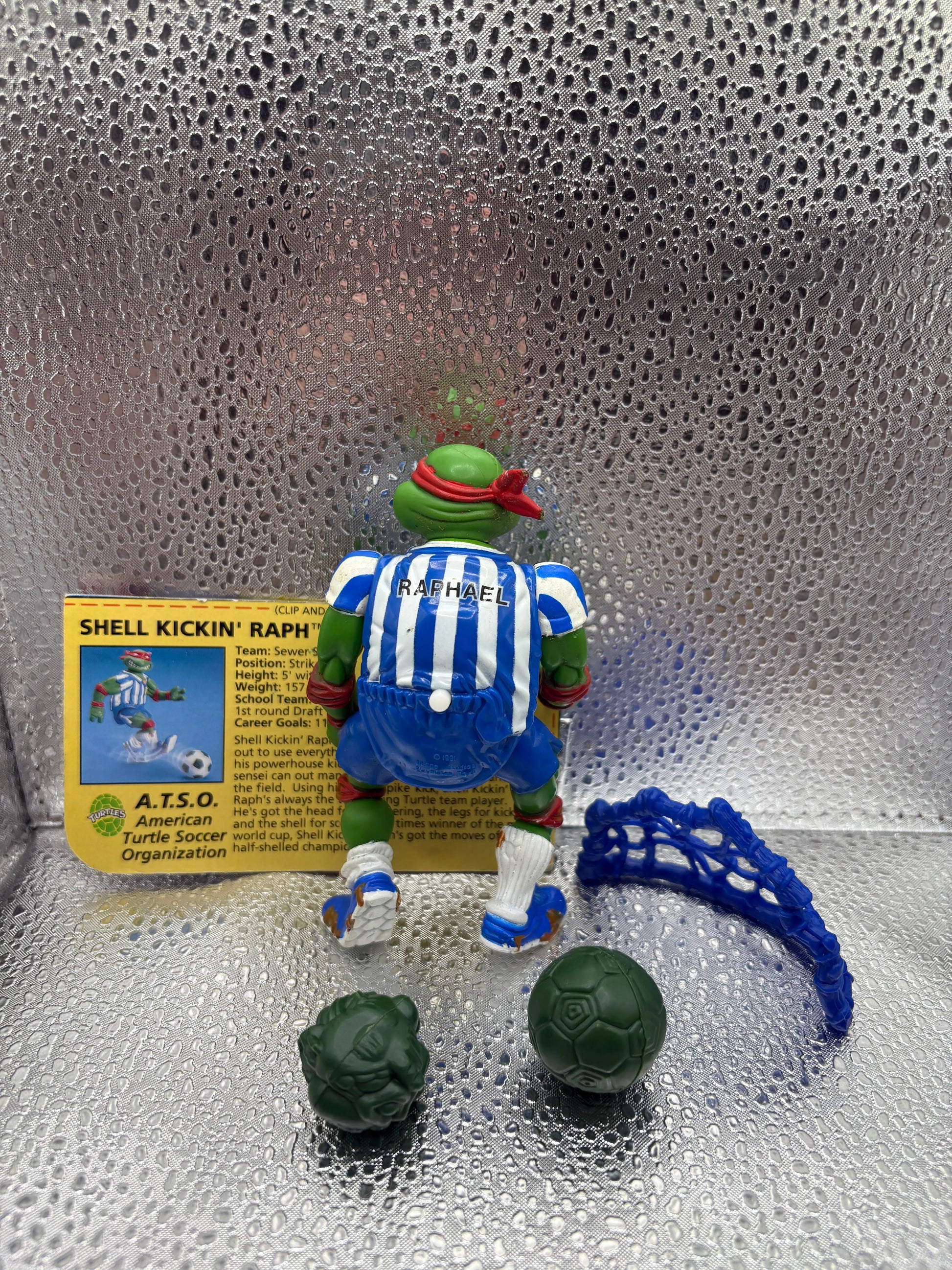 1991 Shell Kickin' Raph Raphael 4.5" Action Figure Teenage Mutant Ninja Turtles with Accessories FRENLY BRICKS - Open 7 Days