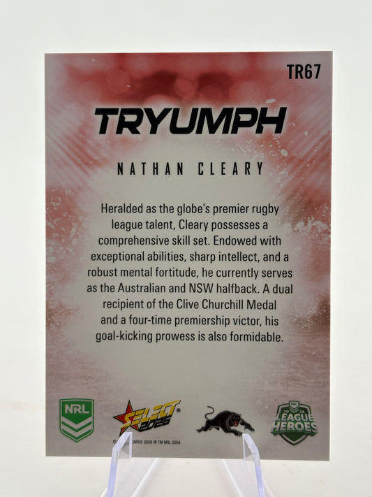 2026 Select NRL - Tryumph Nathan Cleary #TR67 Insert FRENLY BRICKS - Open 7 Days