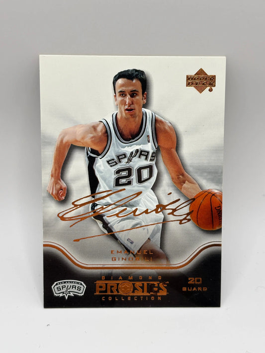 2004-05 Upper Deck Pro Sigs Diamond Collection Manu Ginobili Emanuel #78 HOF FRENLY BRICKS - Open 7 Days