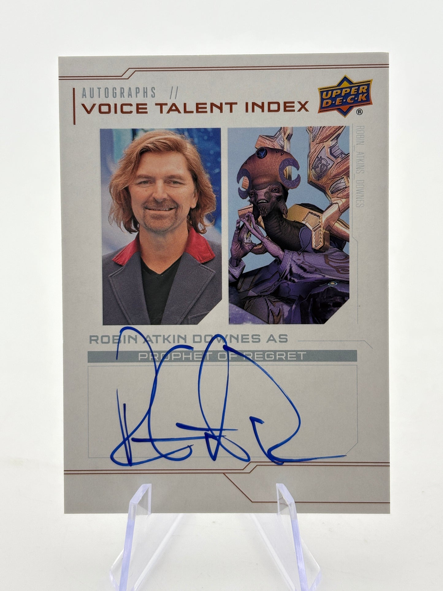 2024 Upper Deck Halo Legacy - Voice Talent Index Robin Atkin Prophet of Regret Auto FRENLY BRICKS - Open 7 Days