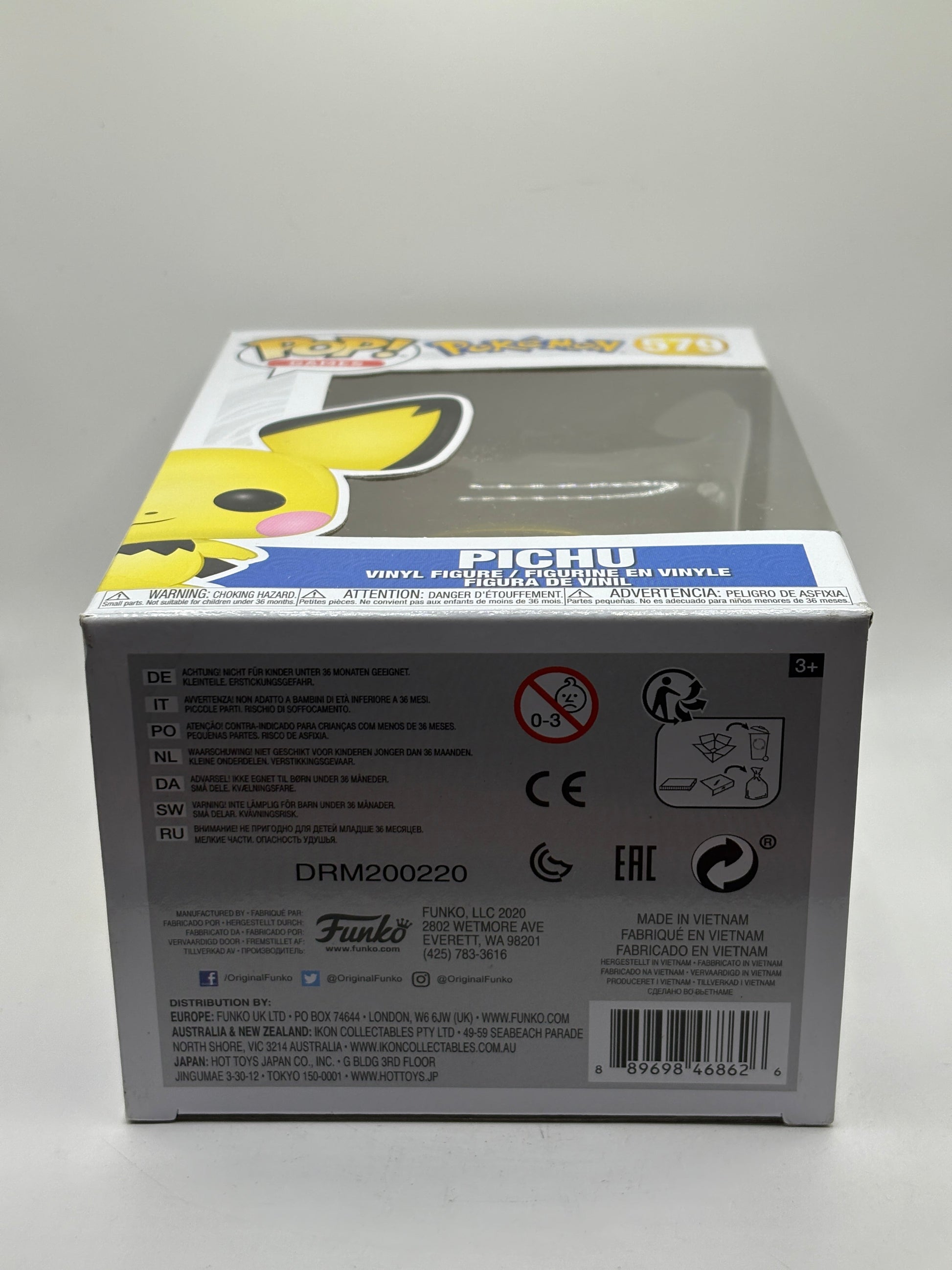 Funko POP! Games Pokemon #579 Pichu Vinyl Figure FRENLY BRICKS - Open 7 Days