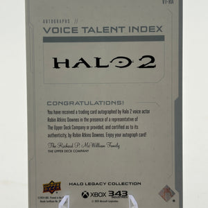 2024 Upper Deck Halo Legacy - Voice Talent Index Robin Atkin Prophet of Regret Auto FRENLY BRICKS - Open 7 Days