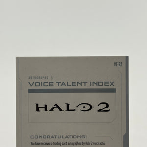 2024 Upper Deck Halo Legacy - Voice Talent Index Robin Atkin Prophet of Regret Auto FRENLY BRICKS - Open 7 Days