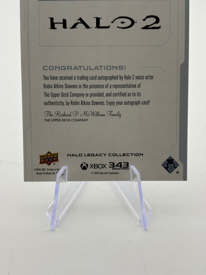 2024 Upper Deck Halo Legacy - Voice Talent Index Robin Atkin Prophet of Regret Auto FRENLY BRICKS - Open 7 Days