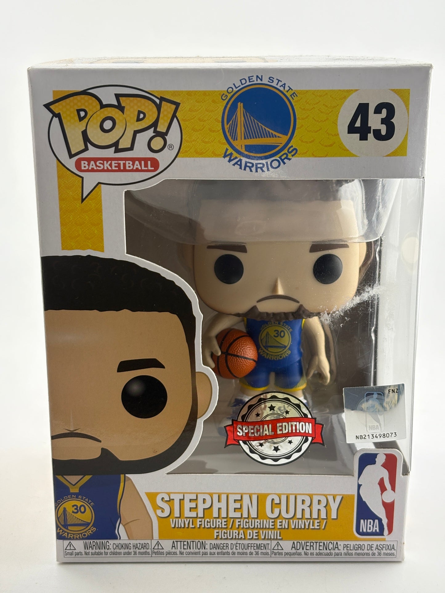 Funko POP! Basketball GSW #43 Stephen Curry Special Edition Vinyl Figure FRENLY BRICKS - Open 7 Days