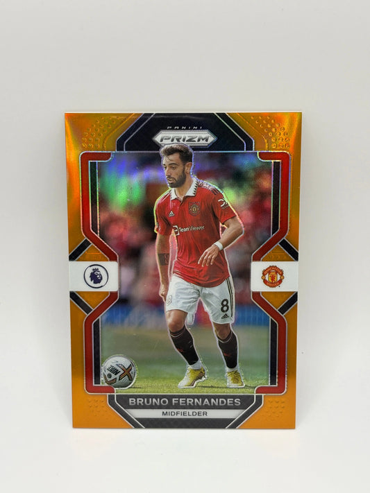2022-23 Panini Prizm Premier League Soccer Bruno Fernandes Orange Prizm /15 FRENLY BRICKS - Open 7 Days