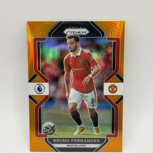 2022-23 Panini Prizm Premier League Soccer Bruno Fernandes Orange Prizm /15 FRENLY BRICKS - Open 7 Days