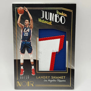 2018-19 Panini Noir Basketball Rookie Jumbo Material /10 Landry Shamet FRENLY BRICKS - Open 7 Days