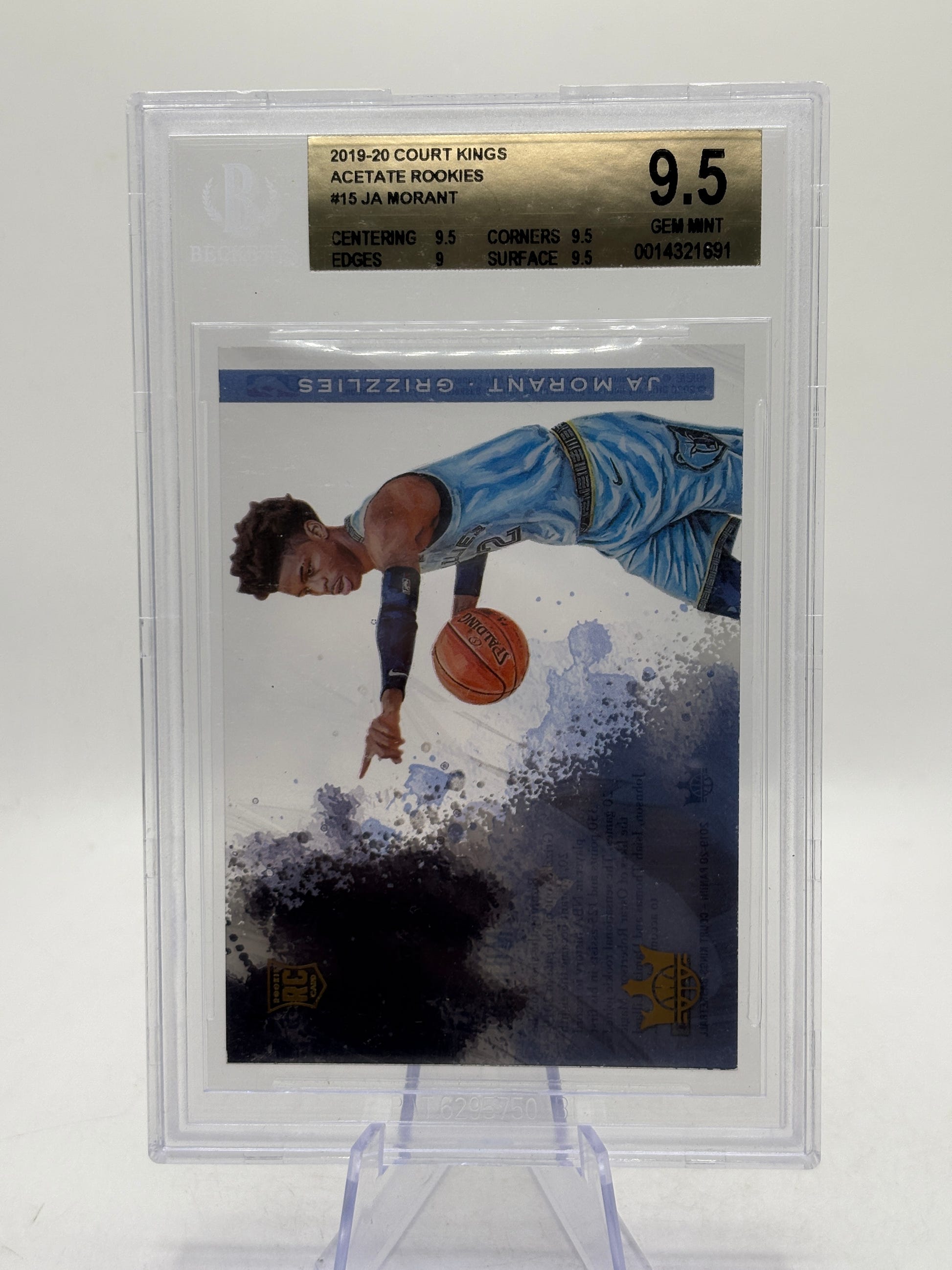 2019-20 Court Kings Acetate Rookies - Ja Morant #15 Rookie BGS 9.5 image 1
