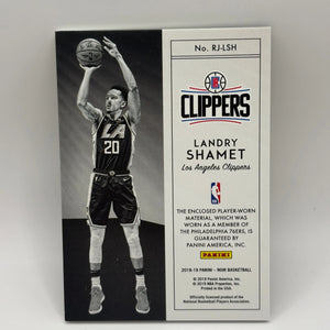 2018-19 Panini Noir Basketball Rookie Jumbo Material /10 Landry Shamet FRENLY BRICKS - Open 7 Days