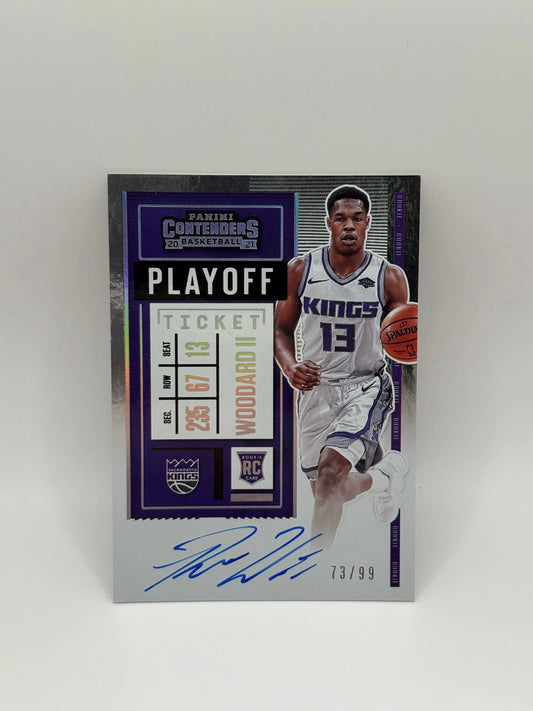 2020-21 Contenders Rookie Ticket FINALS TICKET AUTO Robert Woodard II /99 FRENLY BRICKS - Open 7 Days