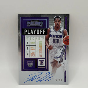 2020-21 Contenders Rookie Ticket FINALS TICKET AUTO Robert Woodard II /99 FRENLY BRICKS - Open 7 Days