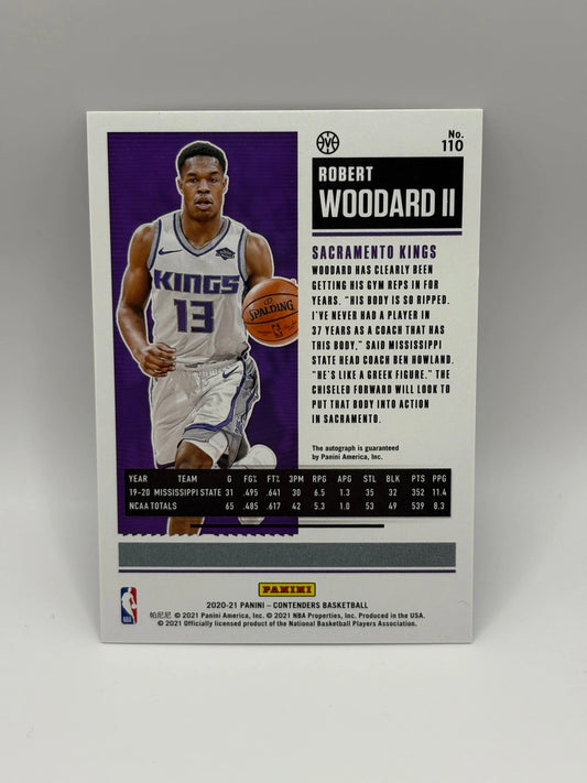 2020-21 Contenders Rookie Ticket FINALS TICKET AUTO Robert Woodard II /99 FRENLY BRICKS - Open 7 Days