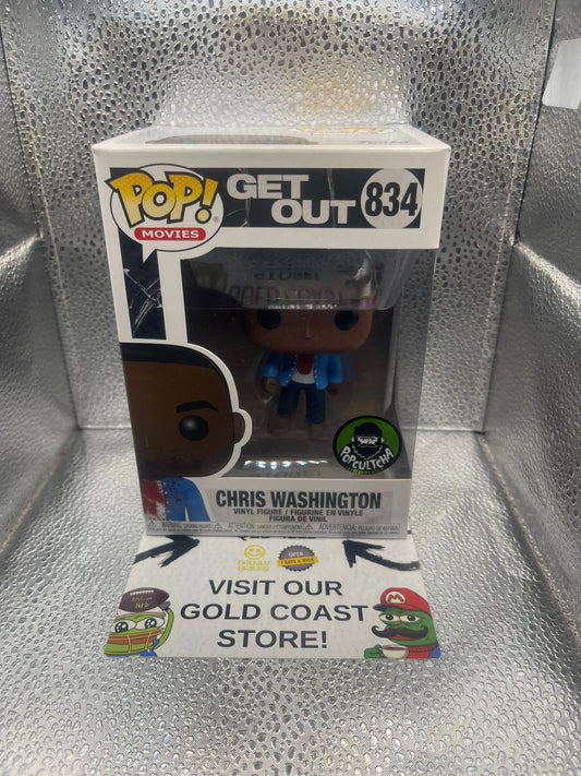 Pop Vinyl - Chris Washington - Get Out - #834 - Popcultcha Sticker FRENLY BRICKS - Open 7 Days