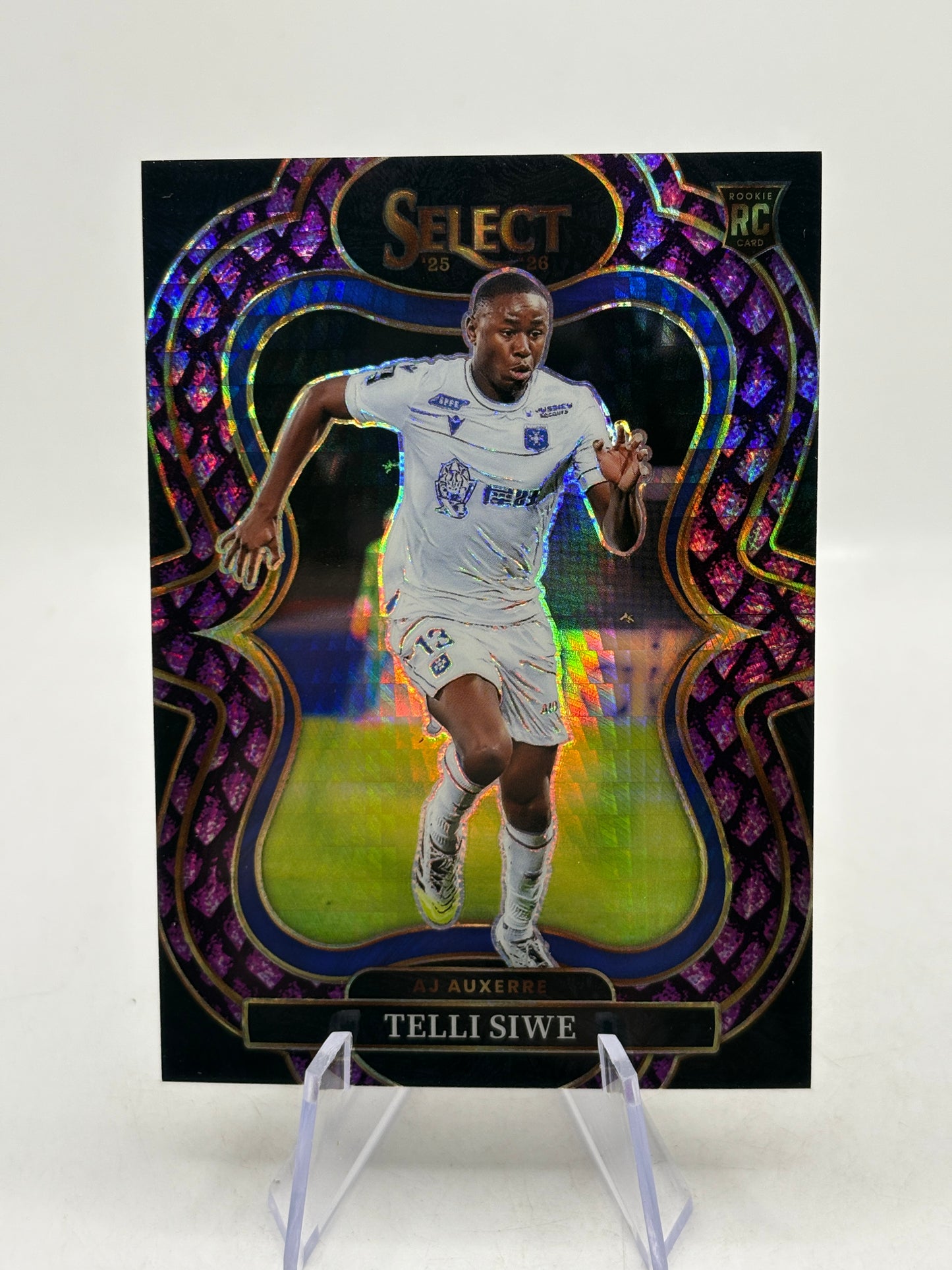 2025-26 Panini Select Ligue 1 Mcdonalds - Telli Siwe /49 Purple Dragon Scale