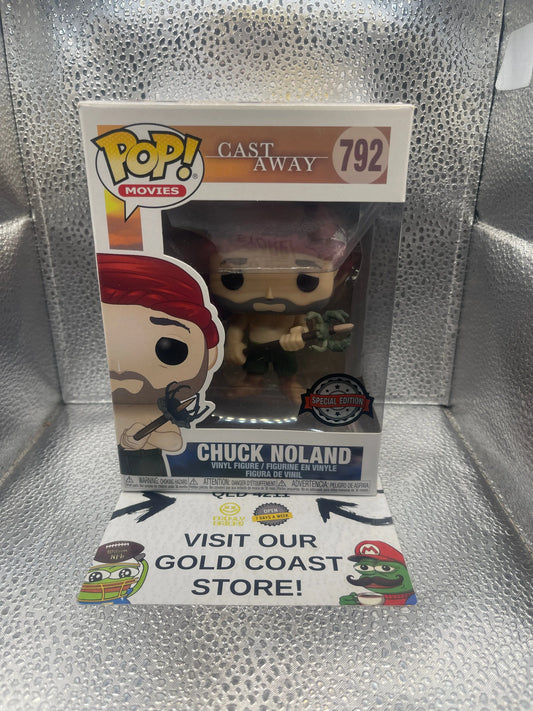 Funko Pop Vinyl 792 Chuck Noland Cast Away Movies SE FRENLY BRICKS - Open 7 Days
