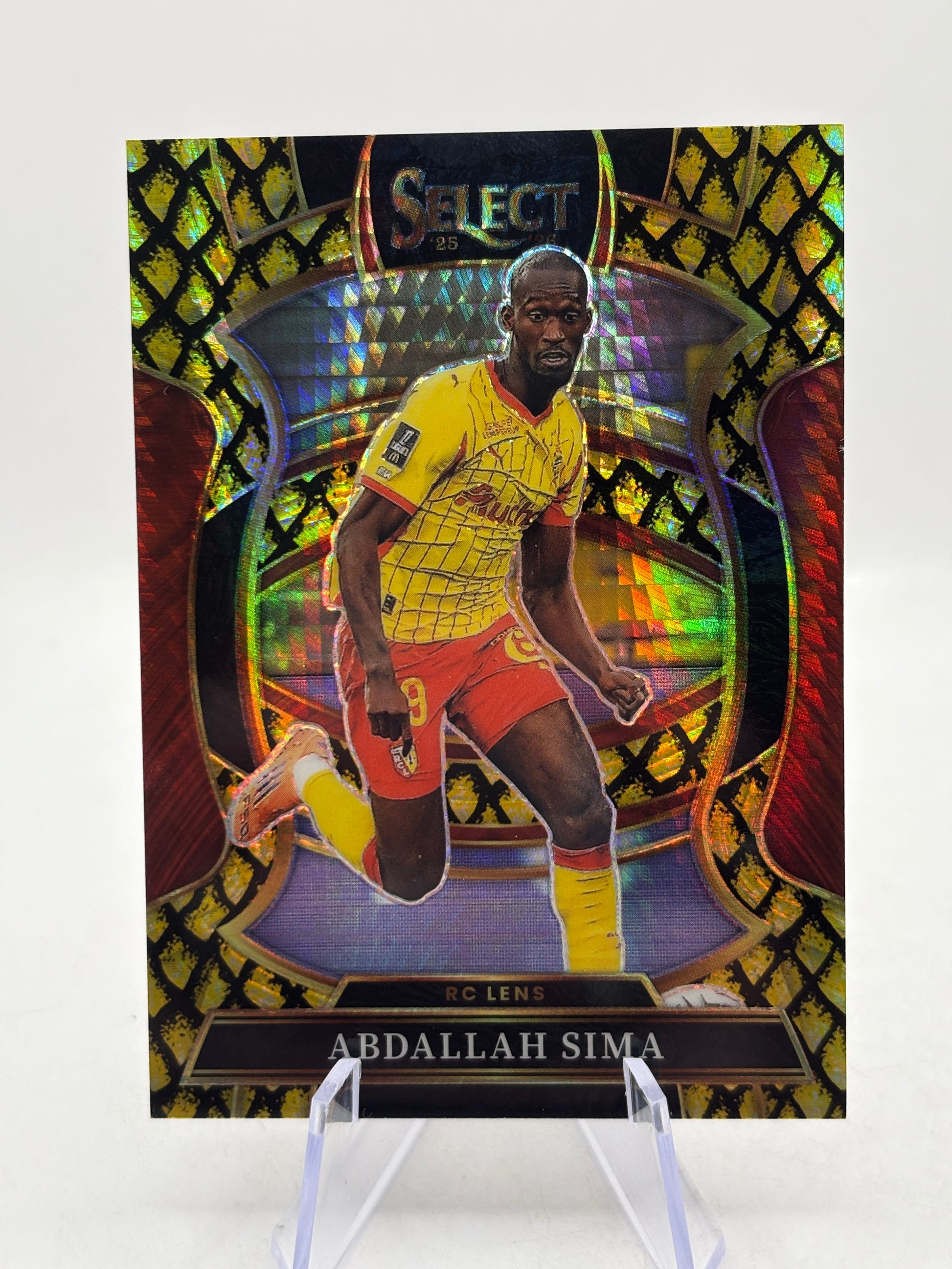 2025-26 Panini Select Ligue 1 Mcdonalds - Abdallah Sima 02/10 Gold Dragon Scale image 1