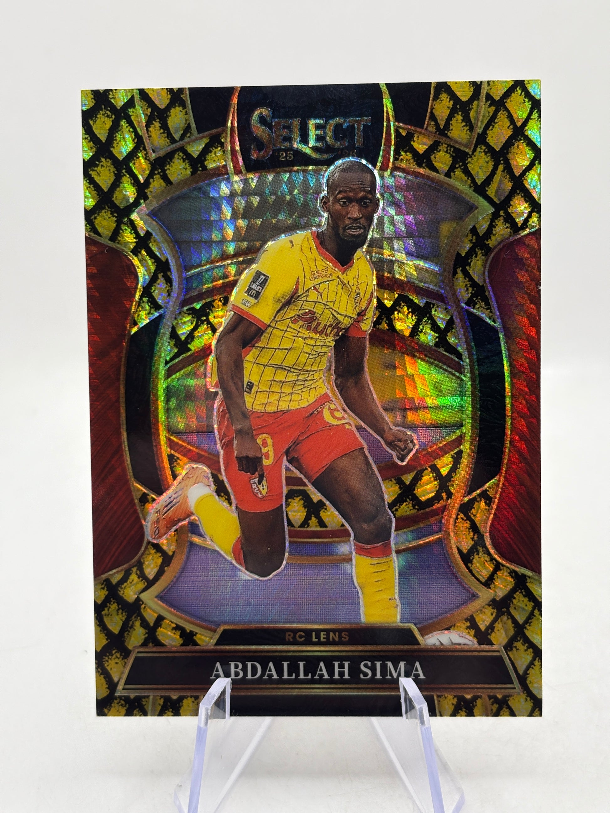 2025-26 Panini Select Ligue 1 Mcdonalds - Abdallah Sima 02/10 Gold Dragon Scale image 1