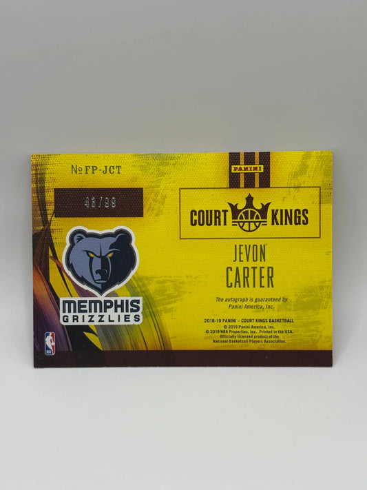 2018-19 Court Kings Fresh Paint Autographs Jade #26 Jevon Carter /99 Auto - NM-MT FRENLY BRICKS - Open 7 Days