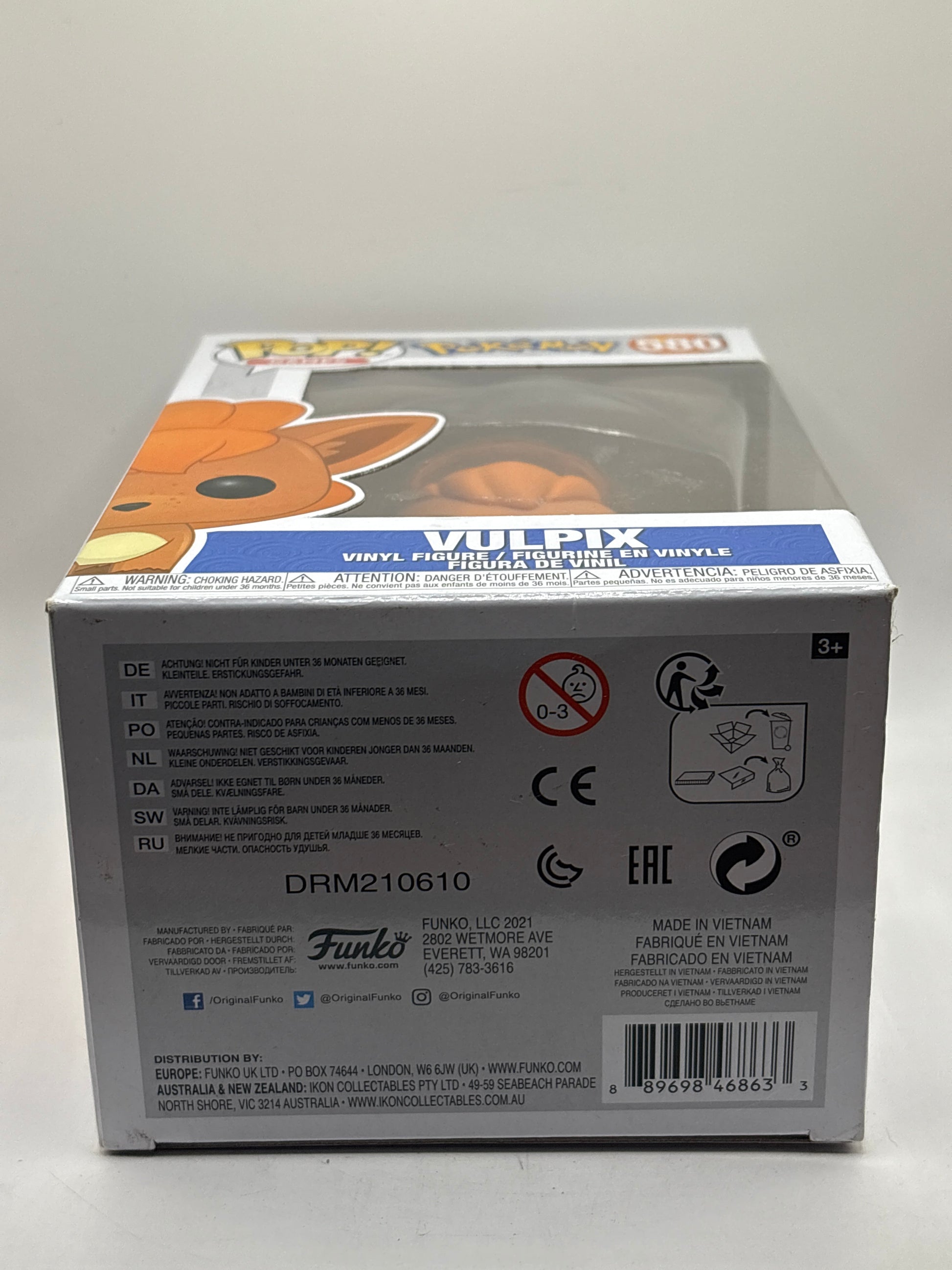 Funko POP! Games Pokemon #580 Vulpix Vinyl Figure FRENLY BRICKS - Open 7 Days