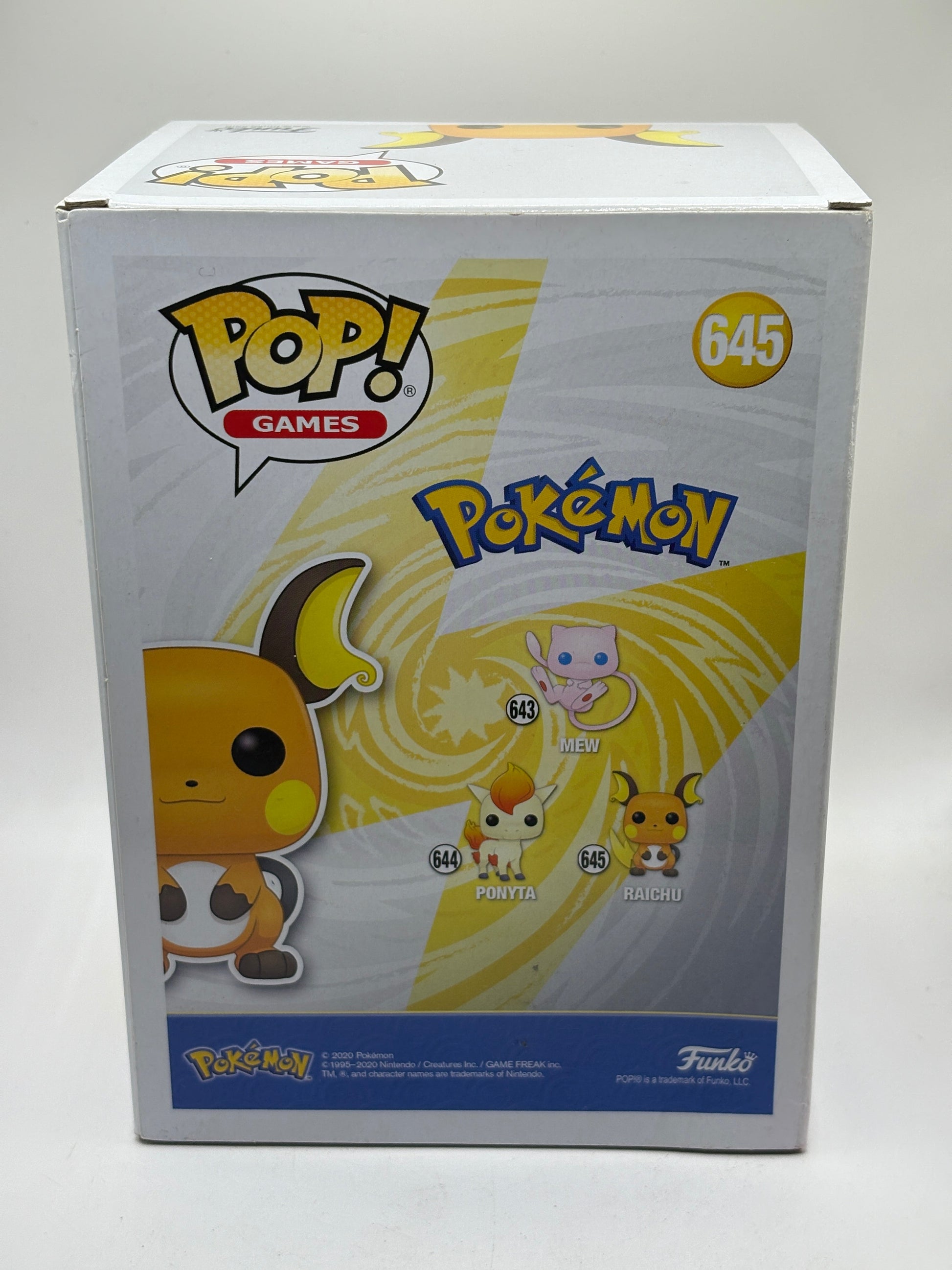 Funko POP! Games Pokemon #645 Raichu Vinyl Figure FRENLY BRICKS - Open 7 Days