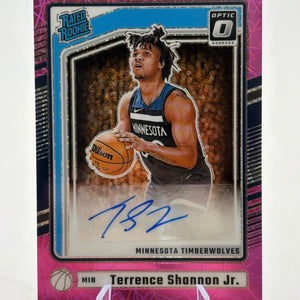 2024-25 Donruss Optic Pink Velocity Rated Rookie Auto Terrence Shannon Jr. /79 FRENLY BRICKS - Open 7 Days