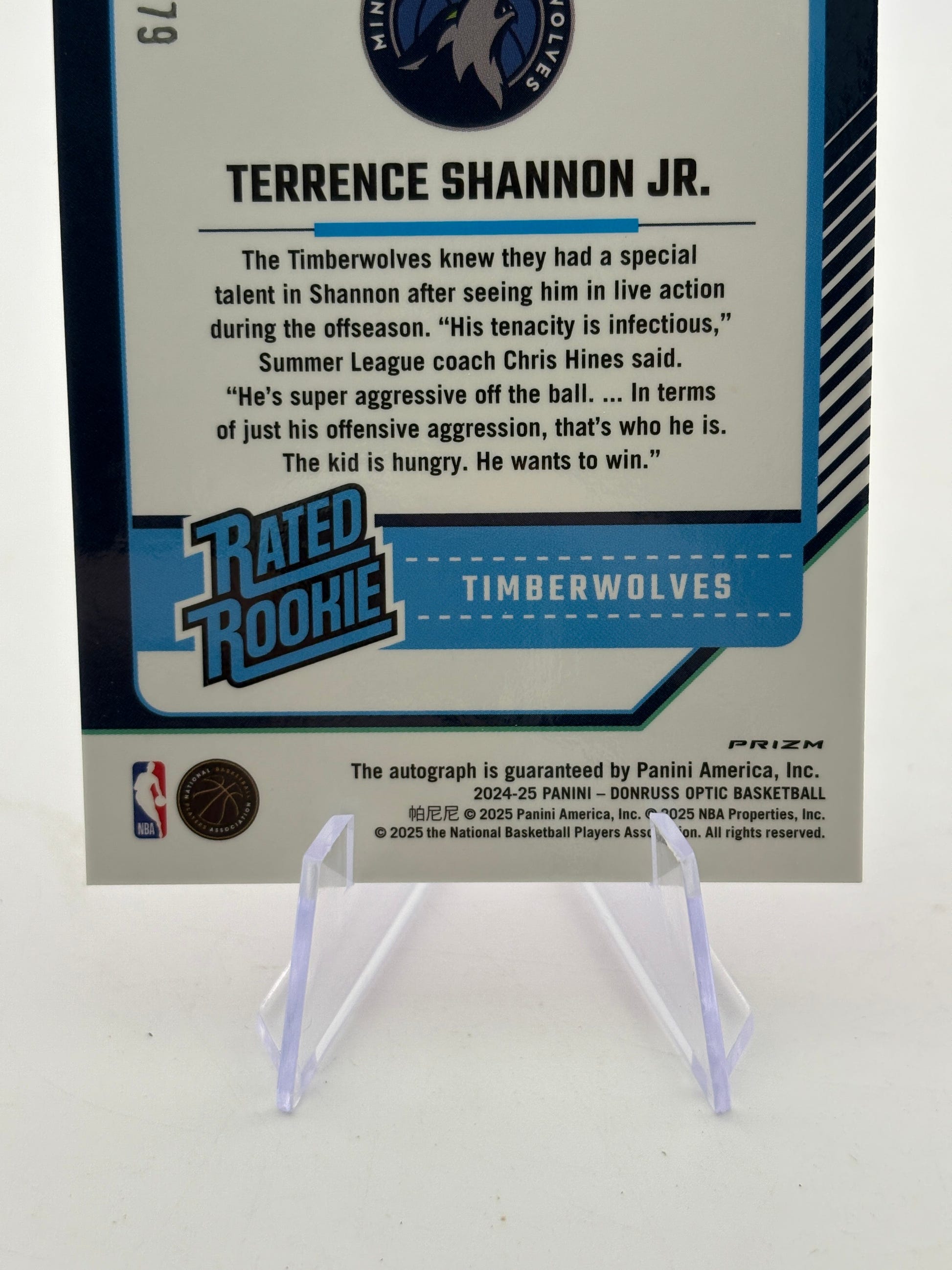 2024-25 Donruss Optic Pink Velocity Rated Rookie Auto Terrence Shannon Jr. /79 FRENLY BRICKS - Open 7 Days image 4