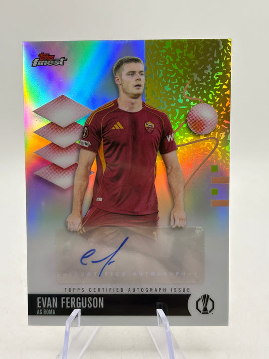 2025-26 Topps Finest UEFA CLUB - BA-FG Evan Ferguson Autograph