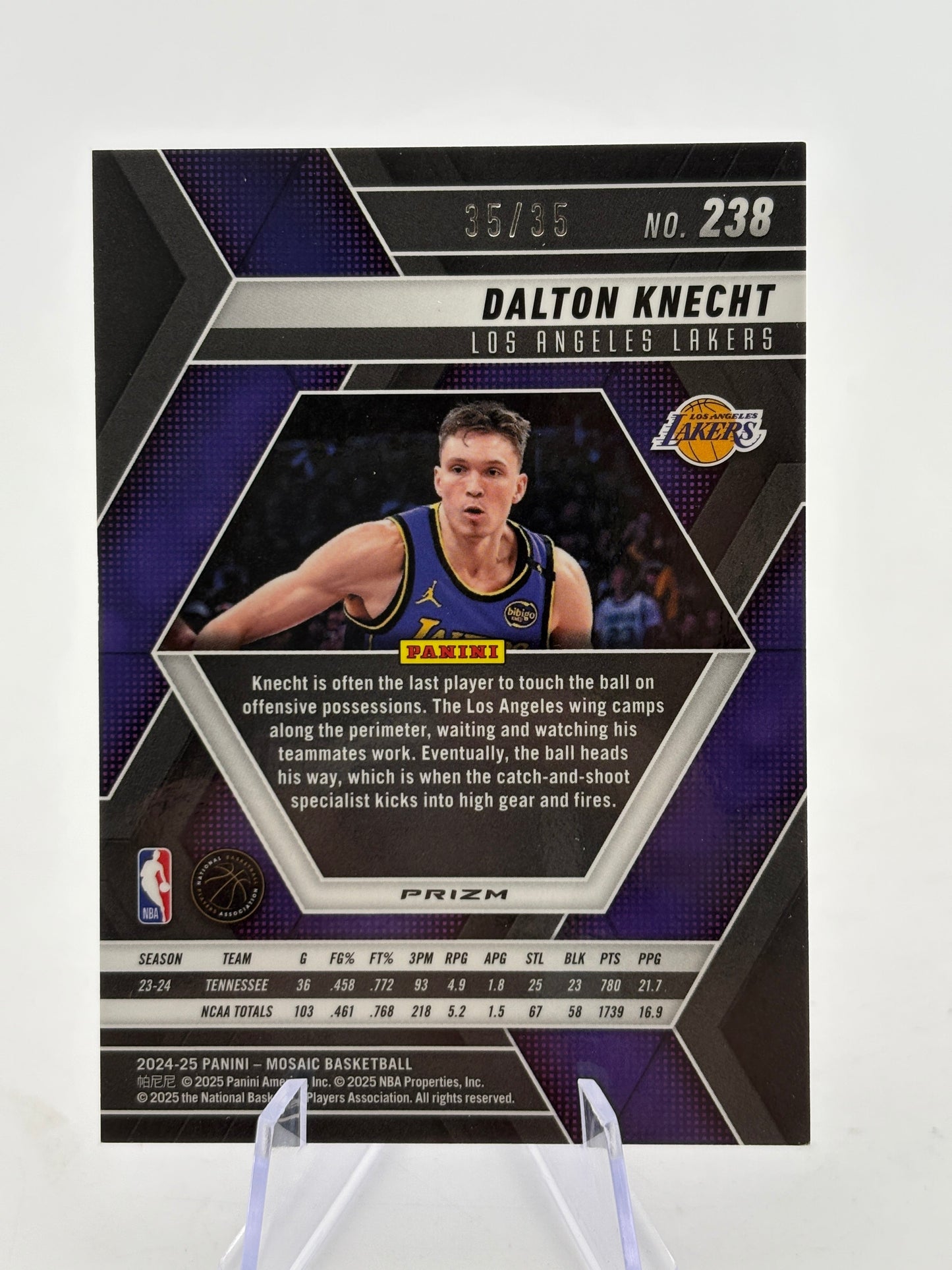2024-25 Panini Mosaic Basketball - Dalton Knecht 35/35 Fast Break Blue Camo FRENLY BRICKS - Open 7 Days