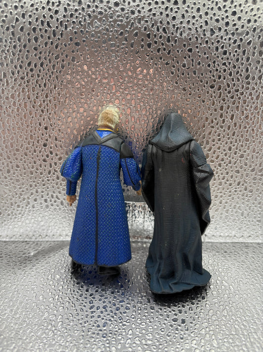 1999 EMPEROR PALPATINE & DARTH SIDIOUS LOOSE FIGURE FRENLY BRICKS - Open 7 Days