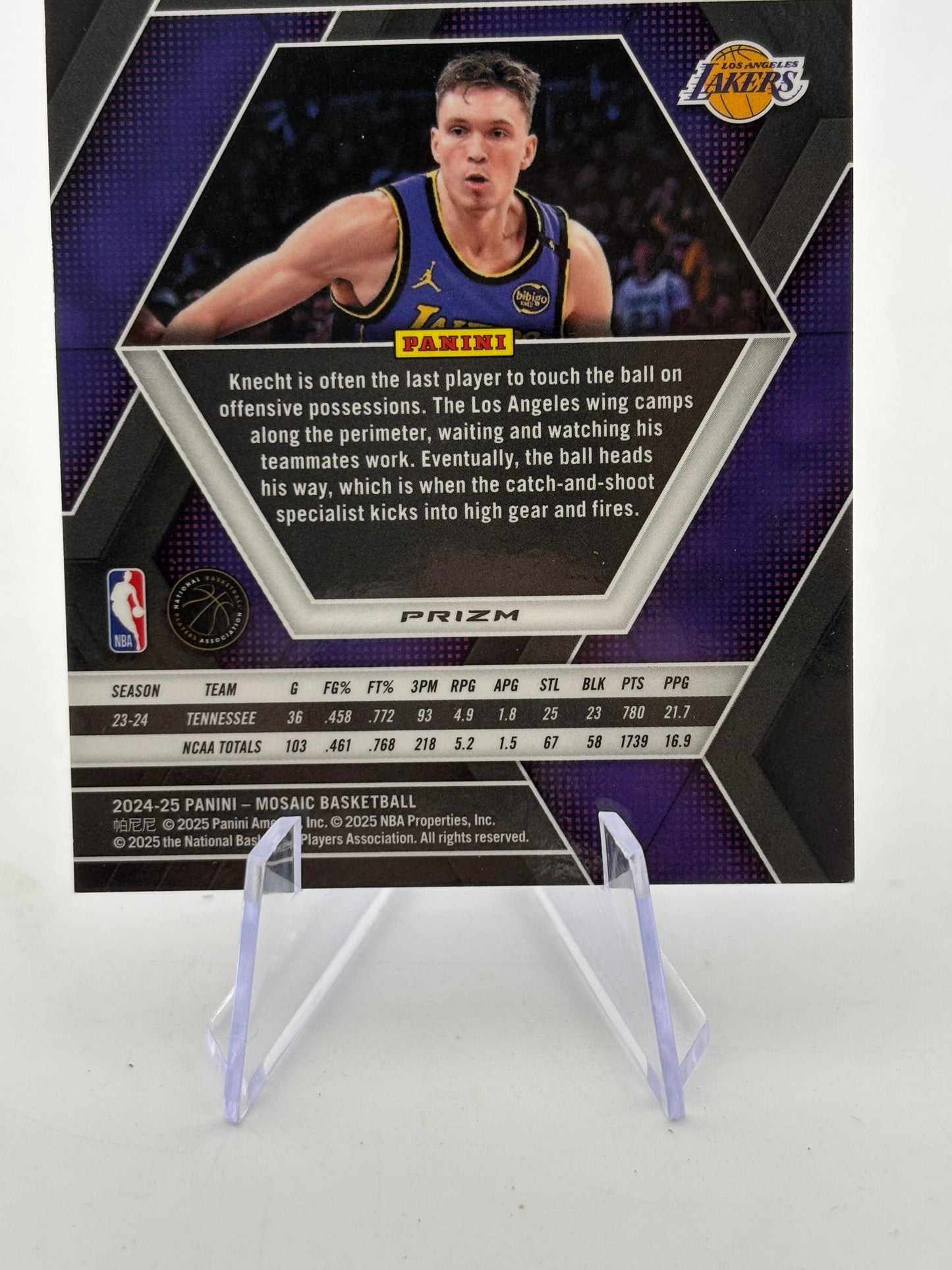 2024-25 Panini Mosaic Basketball - Dalton Knecht 35/35 Fast Break Blue Camo FRENLY BRICKS - Open 7 Days