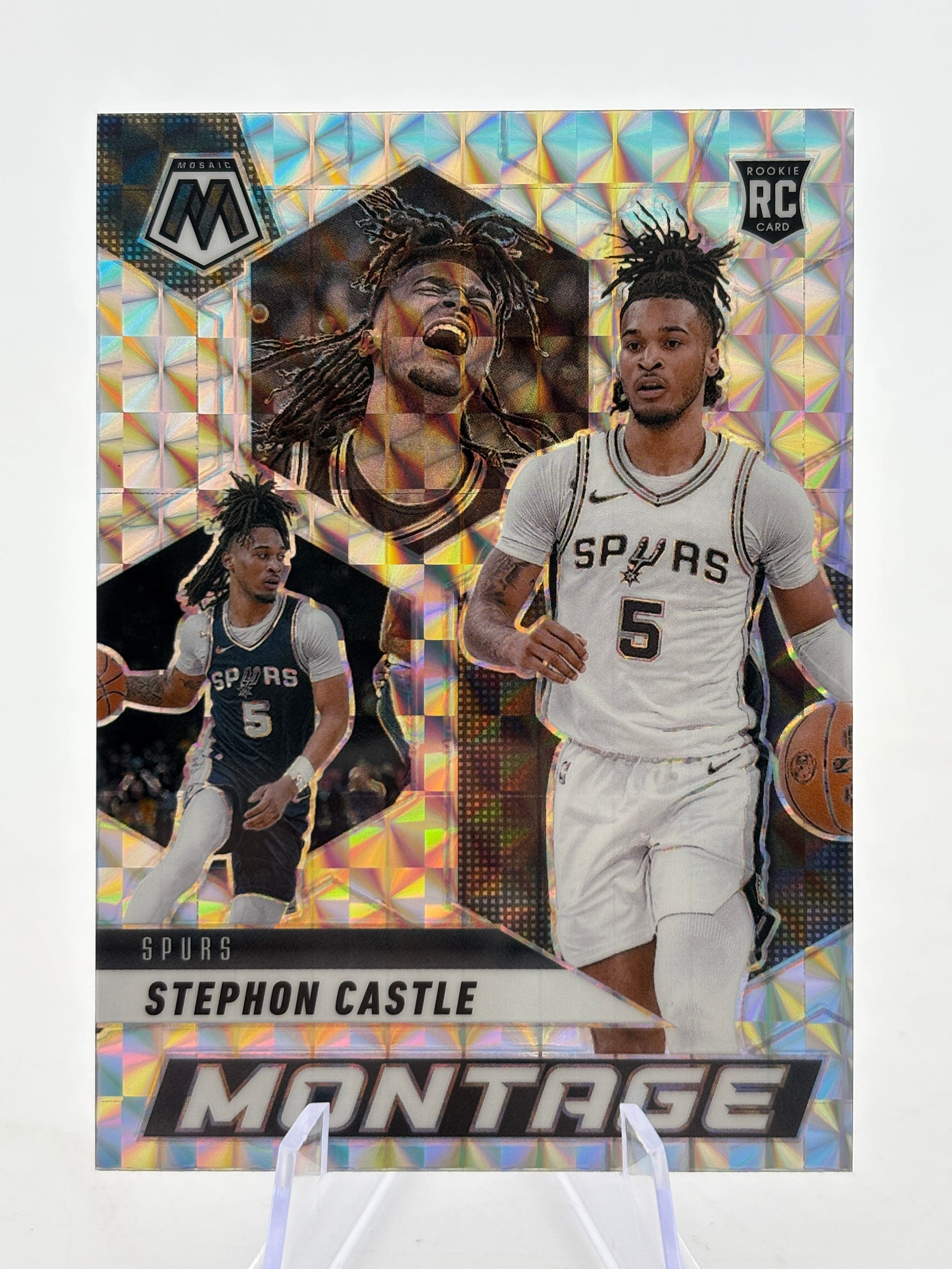 2024-25 Panini Mosaic Basketball - Stephon Castle Silver Montage Rookie FRENLY BRICKS - Open 7 Days image 1