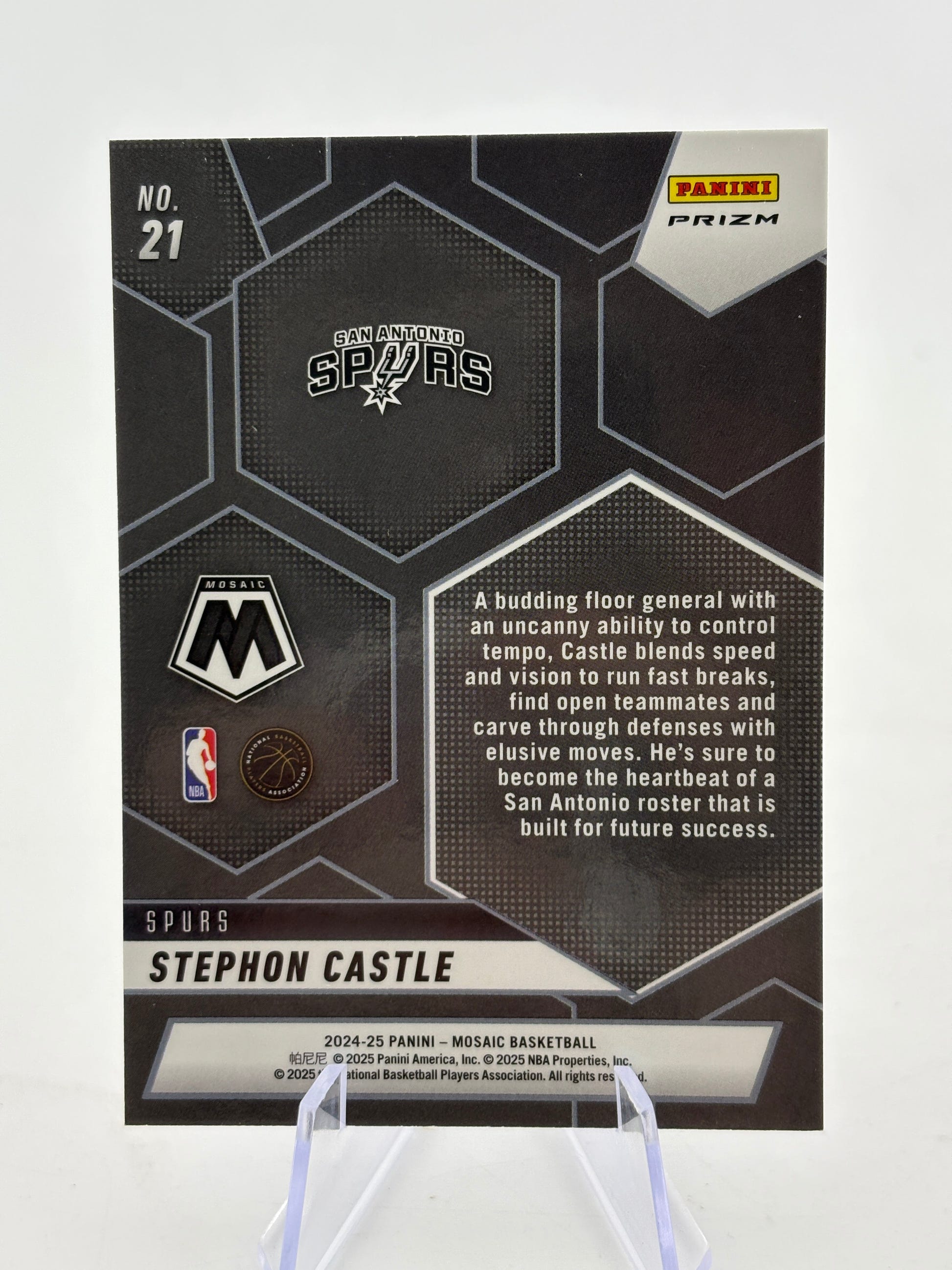 2024-25 Panini Mosaic Basketball - Stephon Castle Silver Montage Rookie FRENLY BRICKS - Open 7 Days image 2