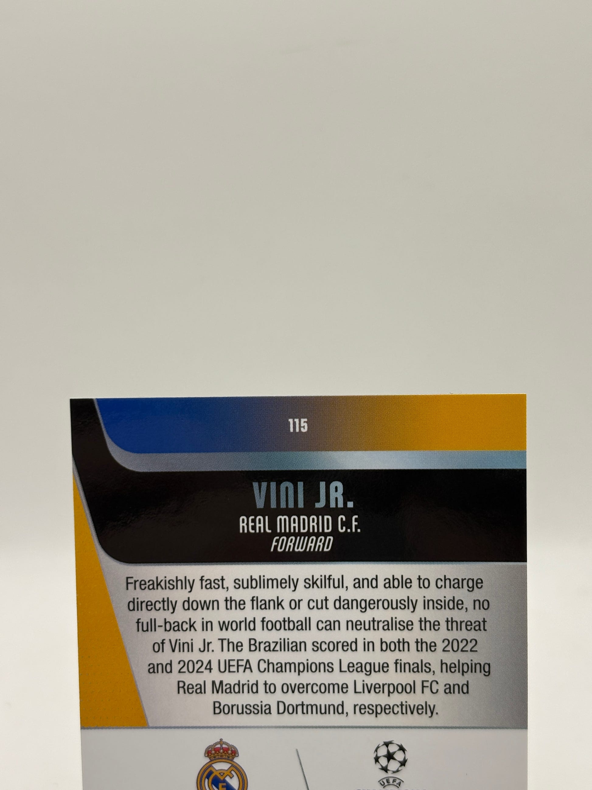 2025-26 Topps Chrome UEFA - #115 Vini Jr. Green Refractor /99 image 3