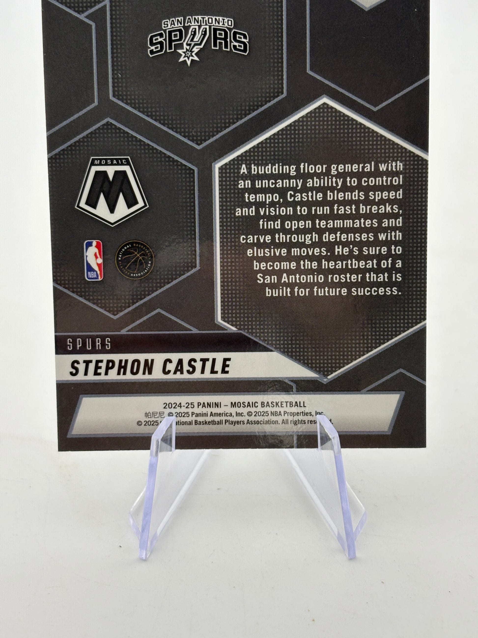 2024-25 Panini Mosaic Basketball - Stephon Castle Silver Montage Rookie FRENLY BRICKS - Open 7 Days image 4