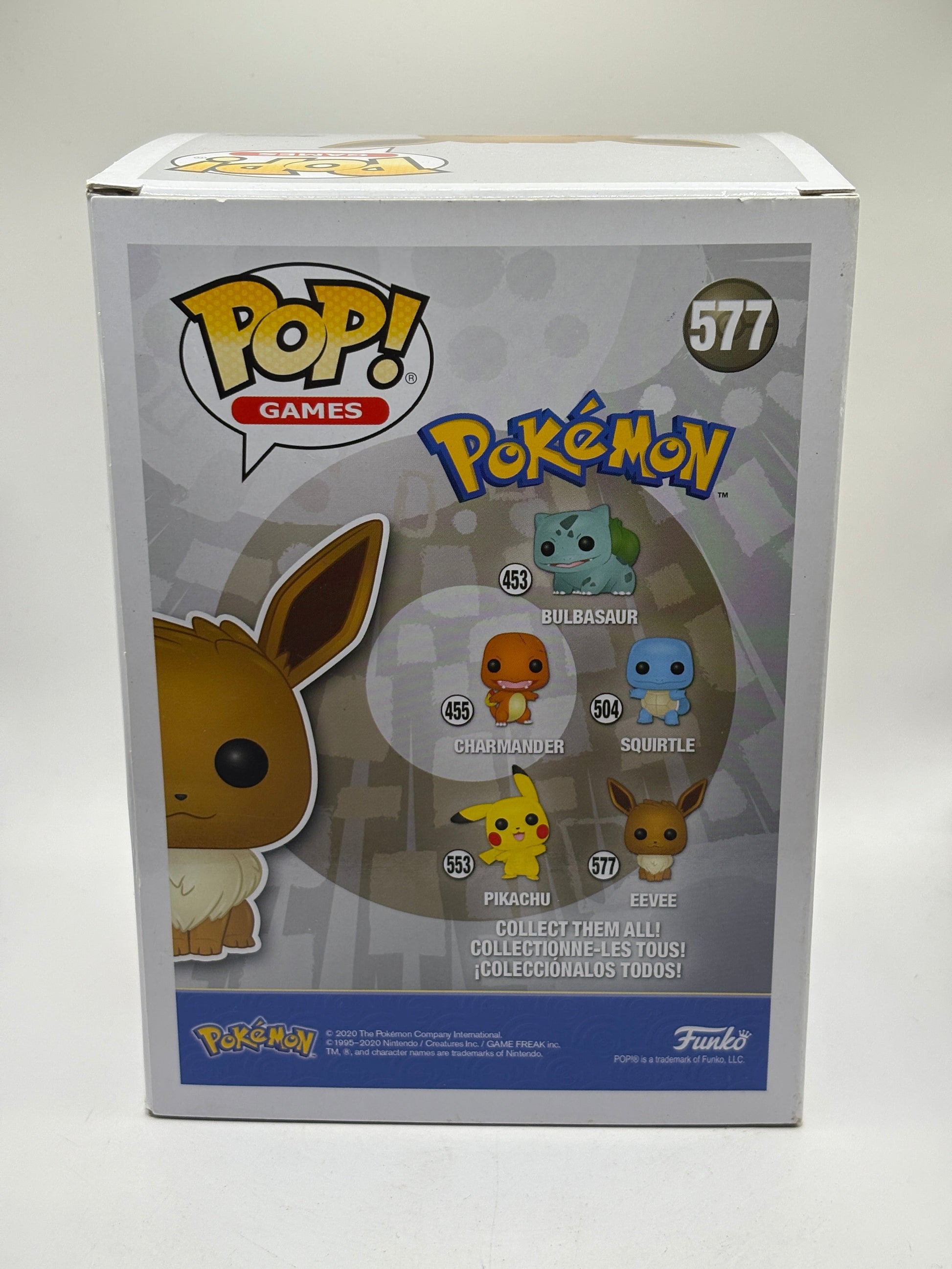 Funko POP! Games Pokemon #577 Eevee Vinyl Figure FRENLY BRICKS - Open 7 Days