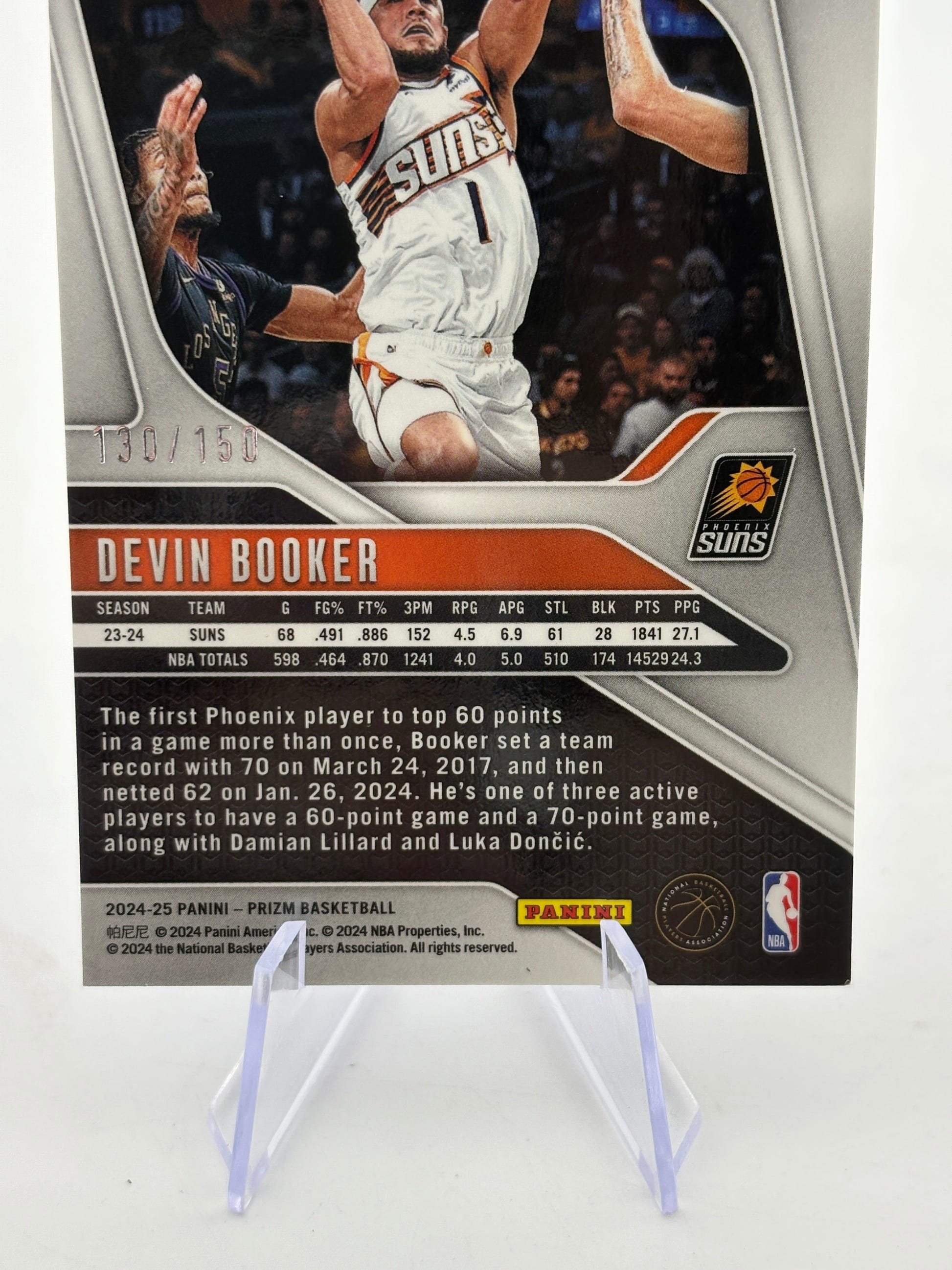 2024-25 Panini Prizm - Devin Booker Blue Fast Break 130/150 #8 FRENLY BRICKS - Open 7 Days image 4