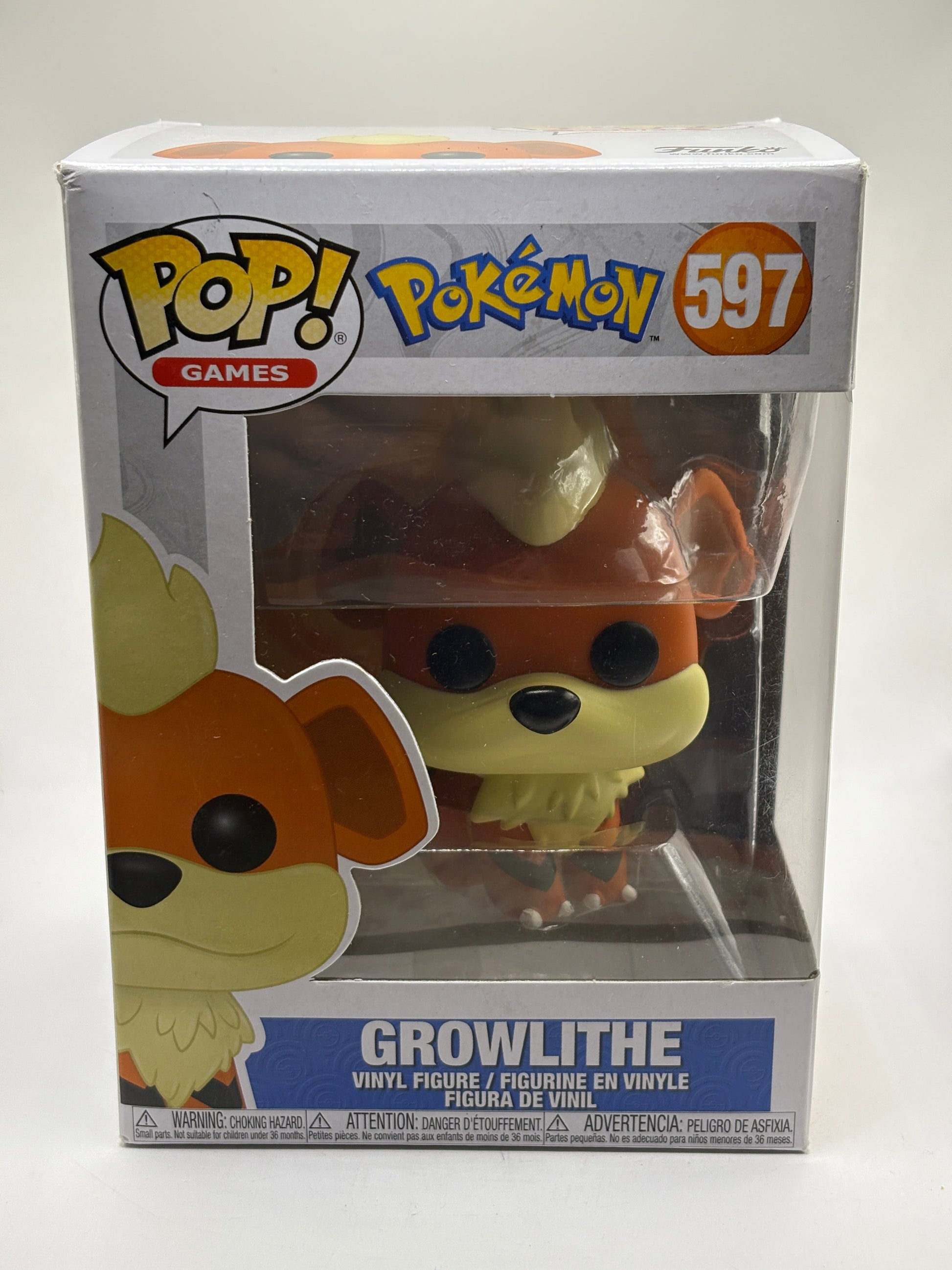Funko POP! Games Pokemon #597 Growlithe Vinyl Figure FRENLY BRICKS - Open 7 Days